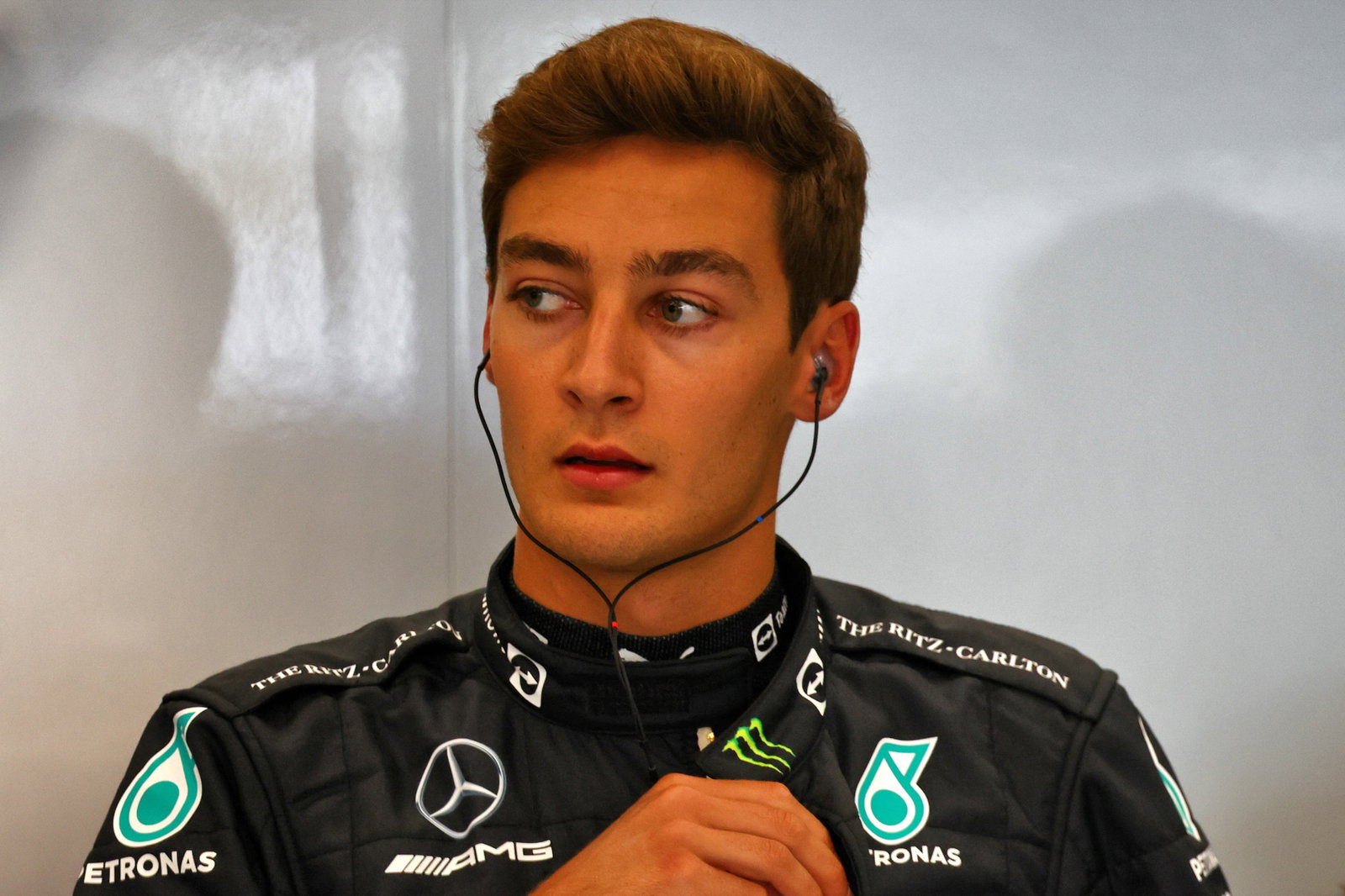 George Russell (GBR) ) Mercedes AMG F1. Kejuaraan Dunia Formula 1, Rd 14, Grand Prix Belgia, Spa Francorchamps, Belgia,