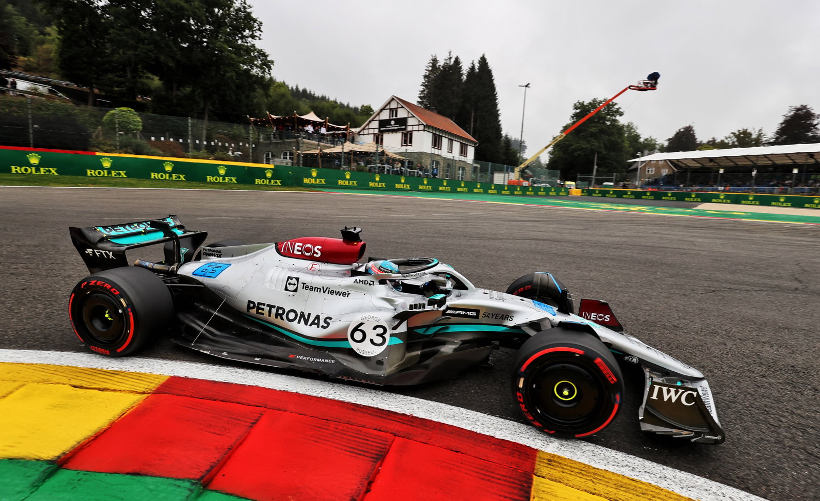 George Russell (GBR) Mercedes AMG F1 W13. Formula 1 World Championship, Rd 14, Belgian Grand Prix, Spa Francorchamps,