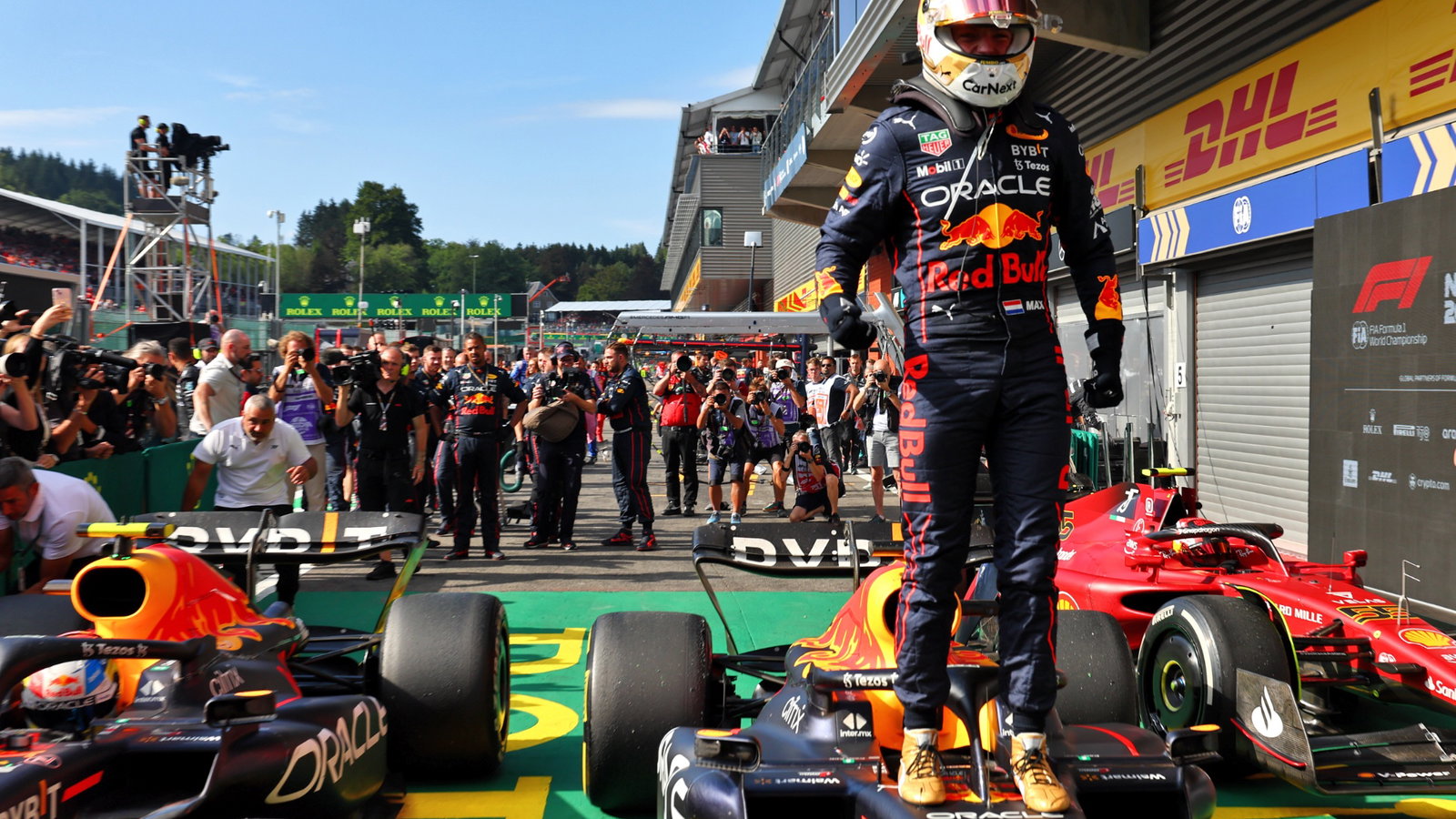 Race winner Max Verstappen 