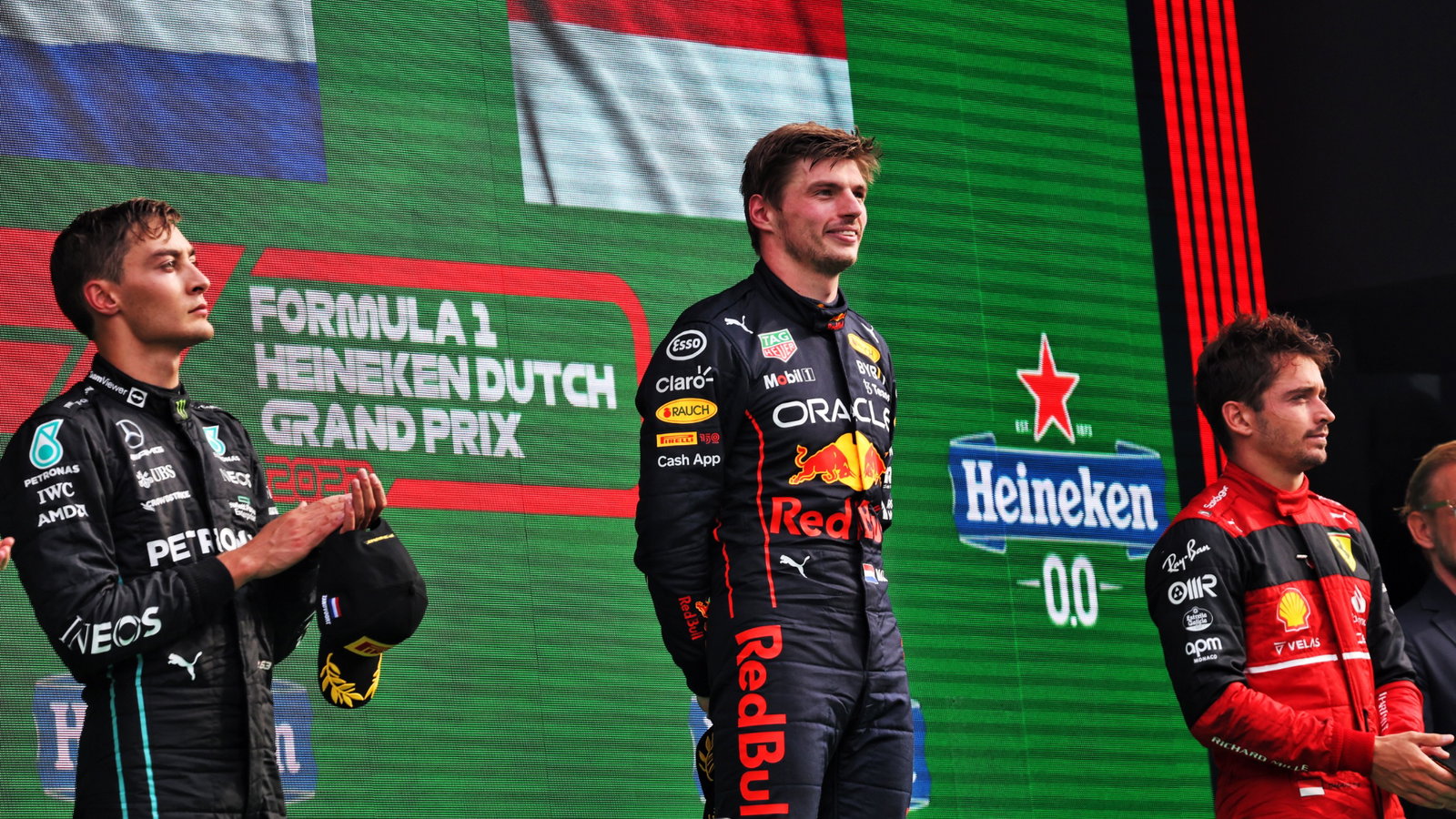 The podium (L to R): George Ru