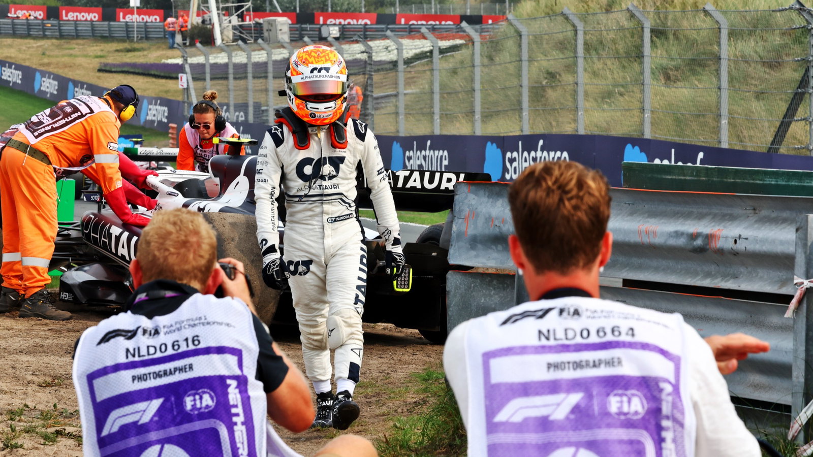 Yuki Tsunoda (JPN) AlphaTauri retired from the race. Formula 1 World Championship, Rd 14, Dutch Grand Prix, Zandvoort,