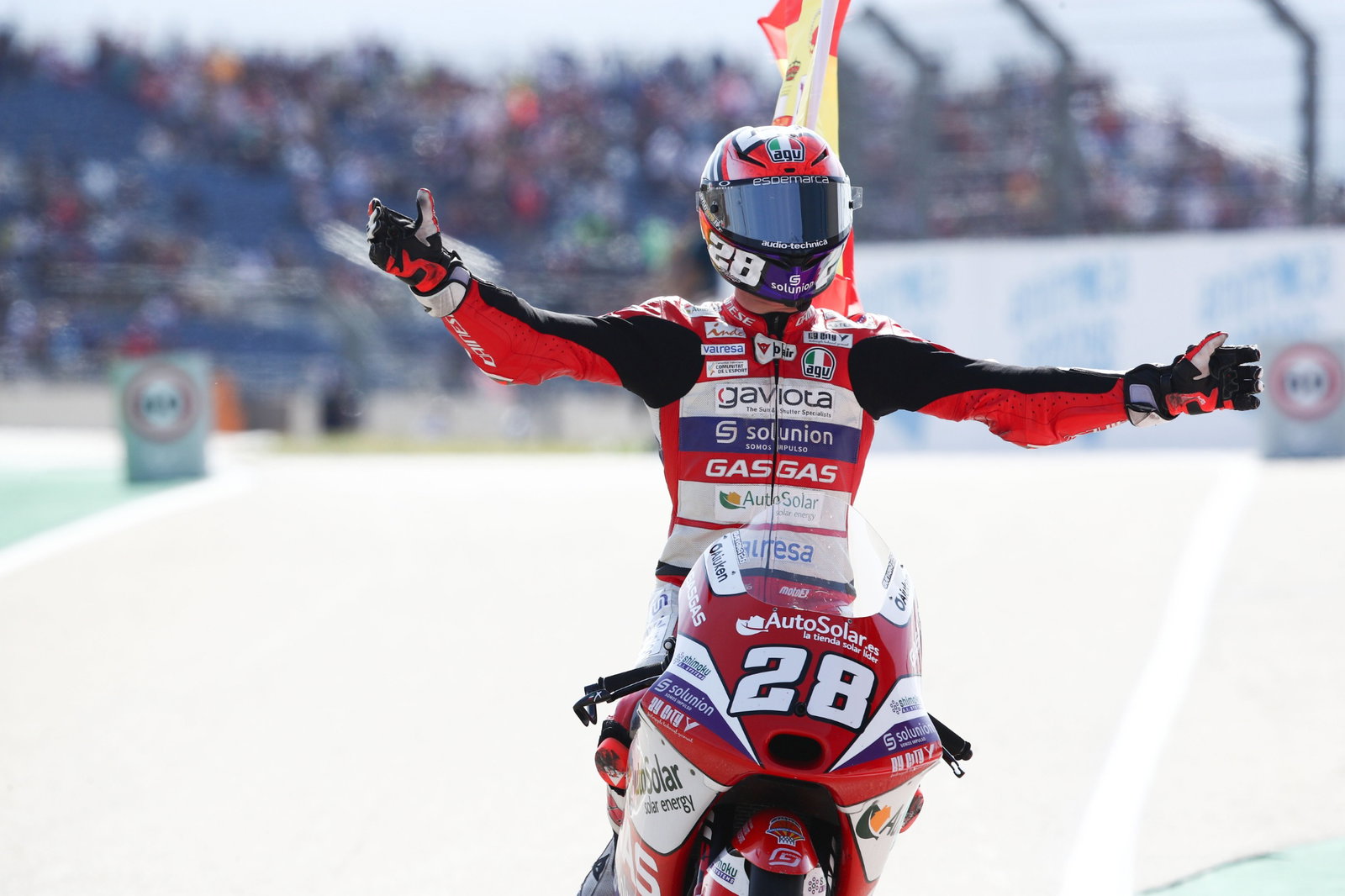 Izan Guevara, Moto3 race, Aragon MotoGP, 18 September