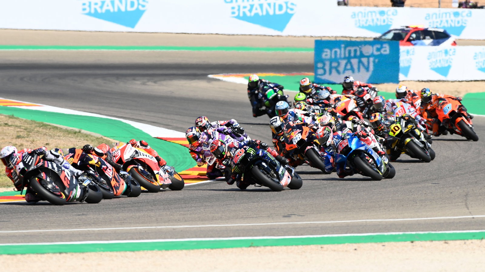 Race start, MotoGP race, Aragon MotoGP, 18 September