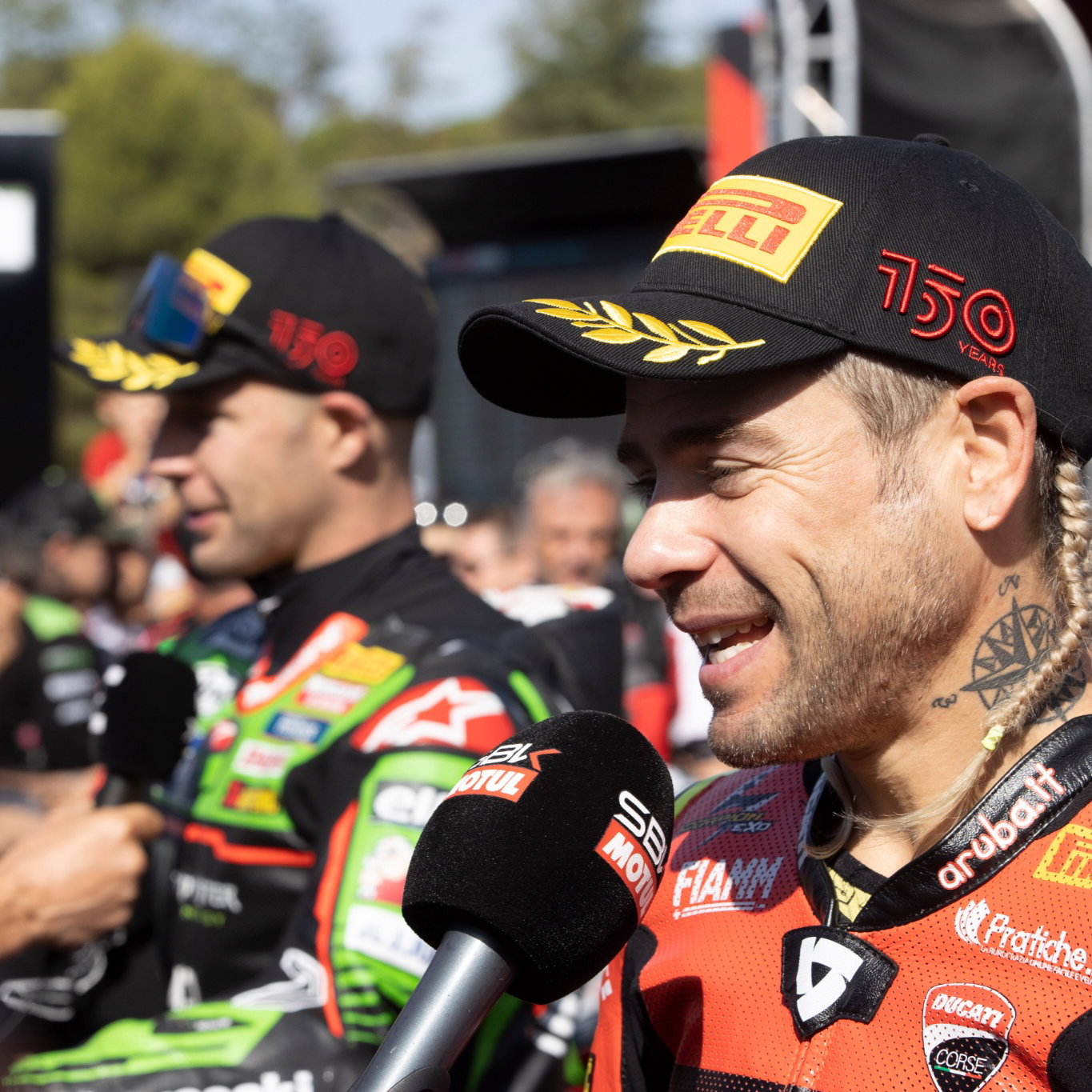 Jonathan Rea Kawasaki, Alvaro Bautista Ducati WorldSBK 2022