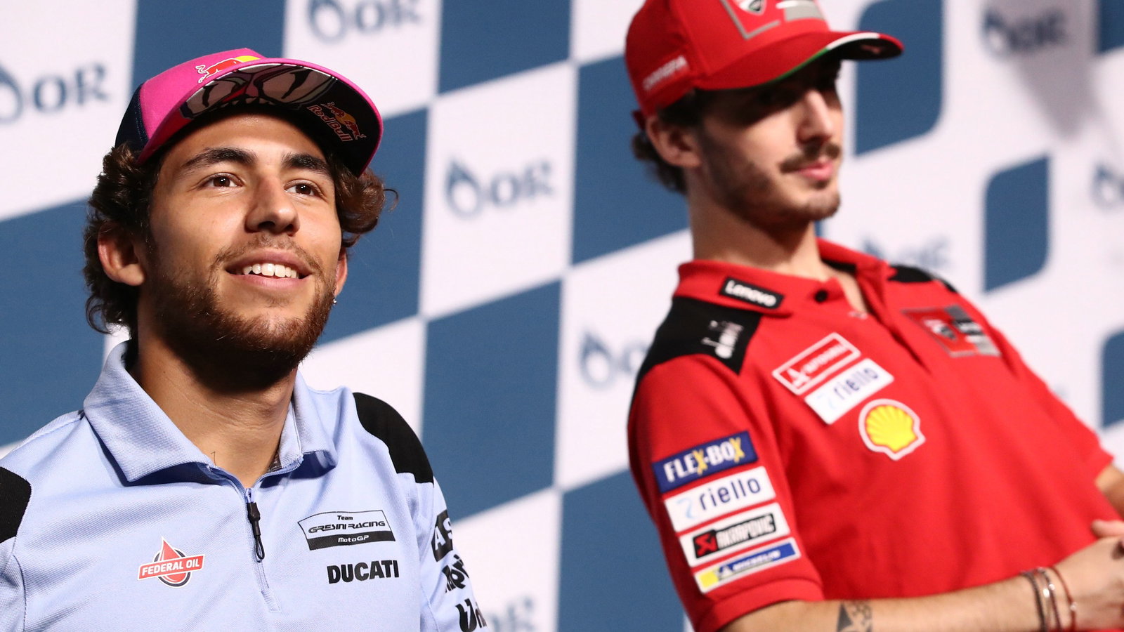 Enea Bastianini, Francesco Bagnaia, Thailand MotoGP. 29 September