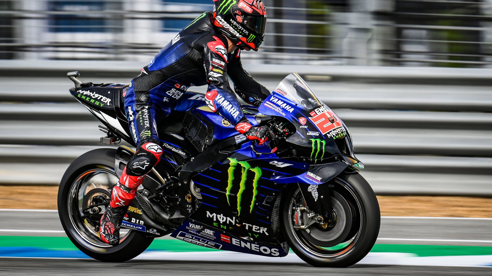 Fabio Quartararo, braking, MotoGP, Thailand MotoGP 30 September