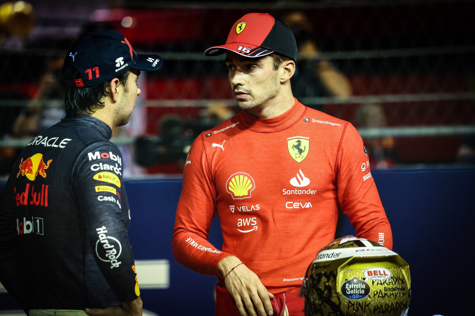 Sergio Perez (MEX), Red Bull Racing and Charles Leclerc (FRA), Scuderia Ferrari Formula 1 World Championship, Rd 17,