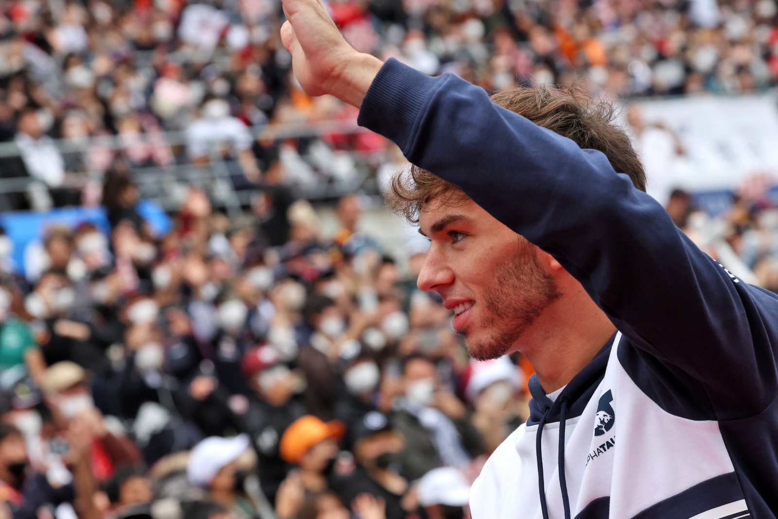 Pierre Gasly (FRA) ) AlphaTauri di parade pembalap. Kejuaraan Dunia Formula 1, Rd 18, Grand Prix Jepang, Suzuka,