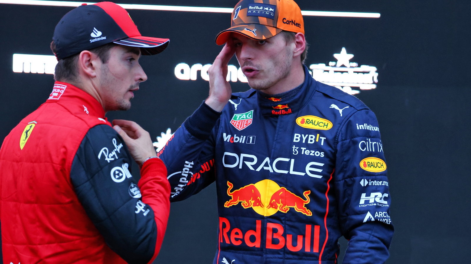 (L to R): Charles Leclerc (MON)