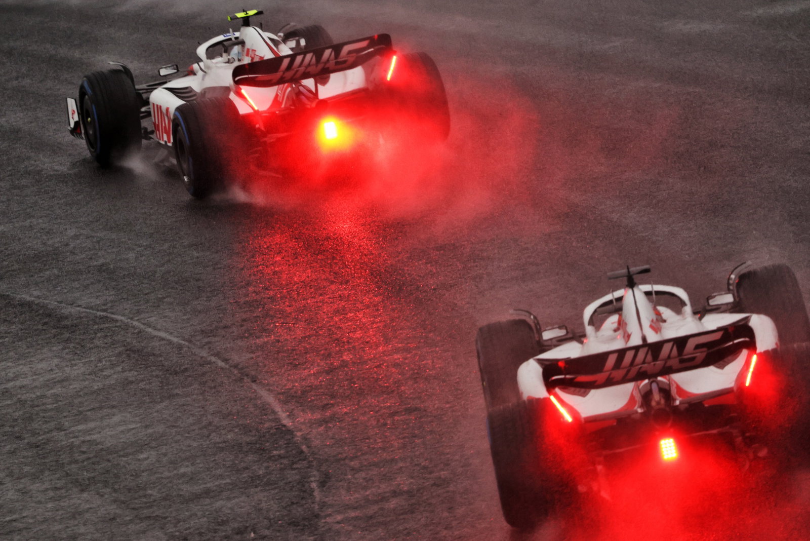 Mick Schumacher (GER) Haas VF-22 leads team mate Kevin Magnussen (DEN) Haas VF-22. Formula 1 World Championship, Rd 18,