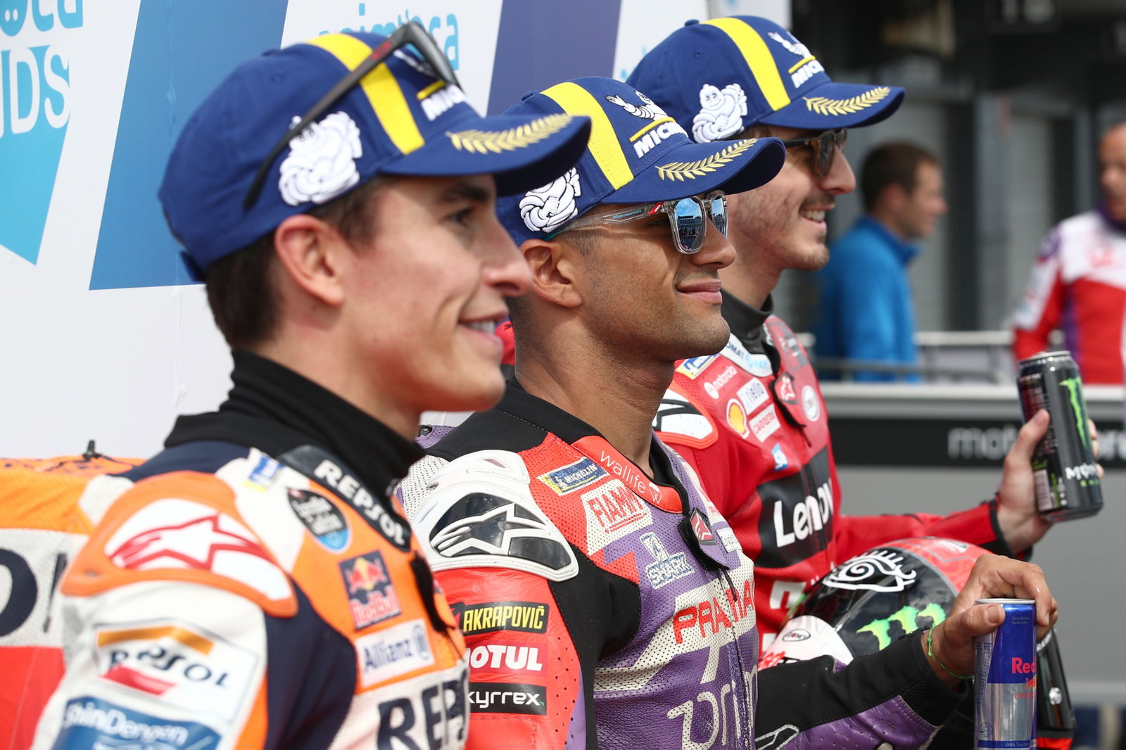 Marc Marquez Jorge Martin Francesco Bagnaia , Australian MotoGP, 15 October