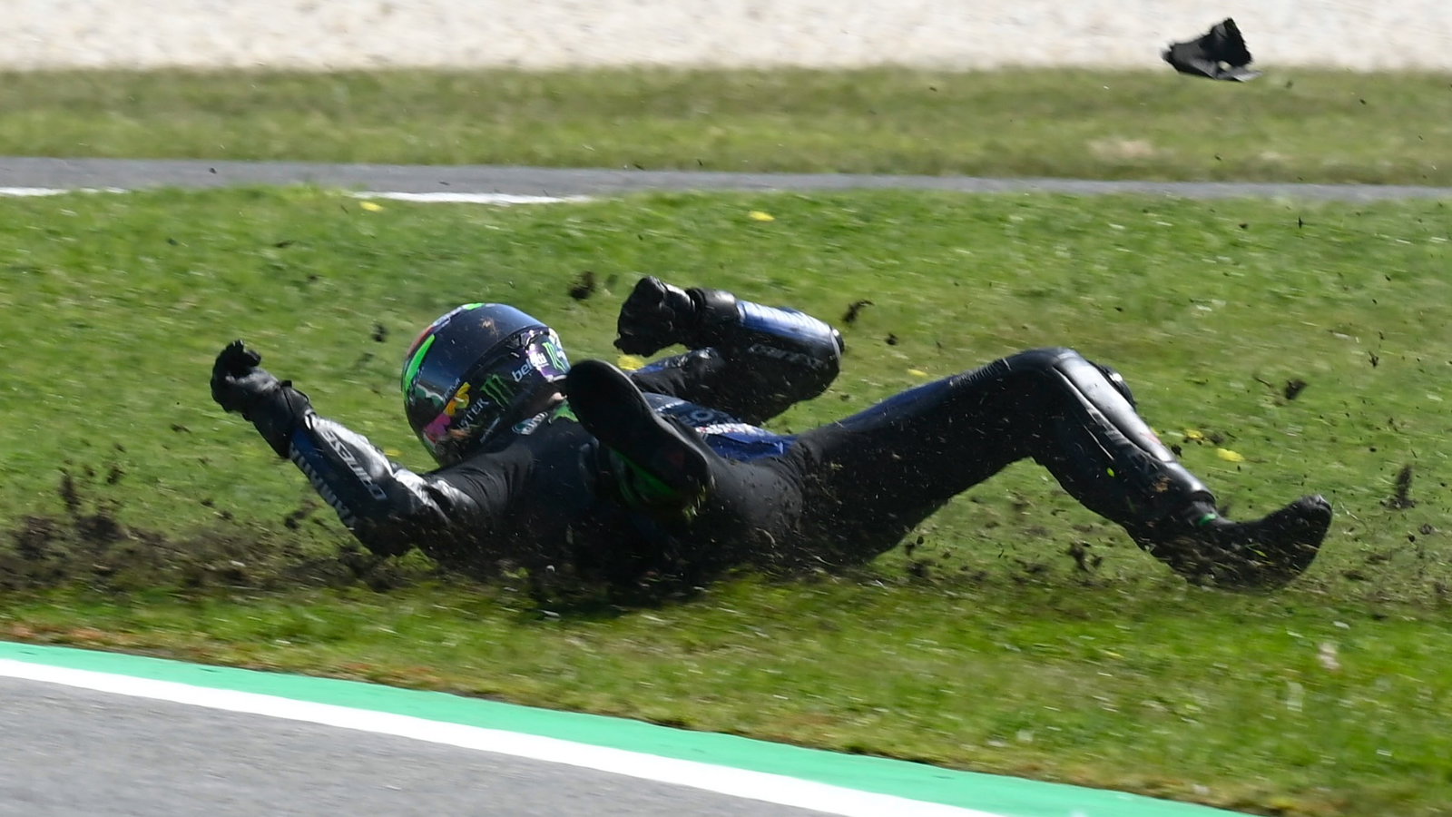 Franco Morbidelli crash, MotoGP race, Australian MotoGP, 16 October