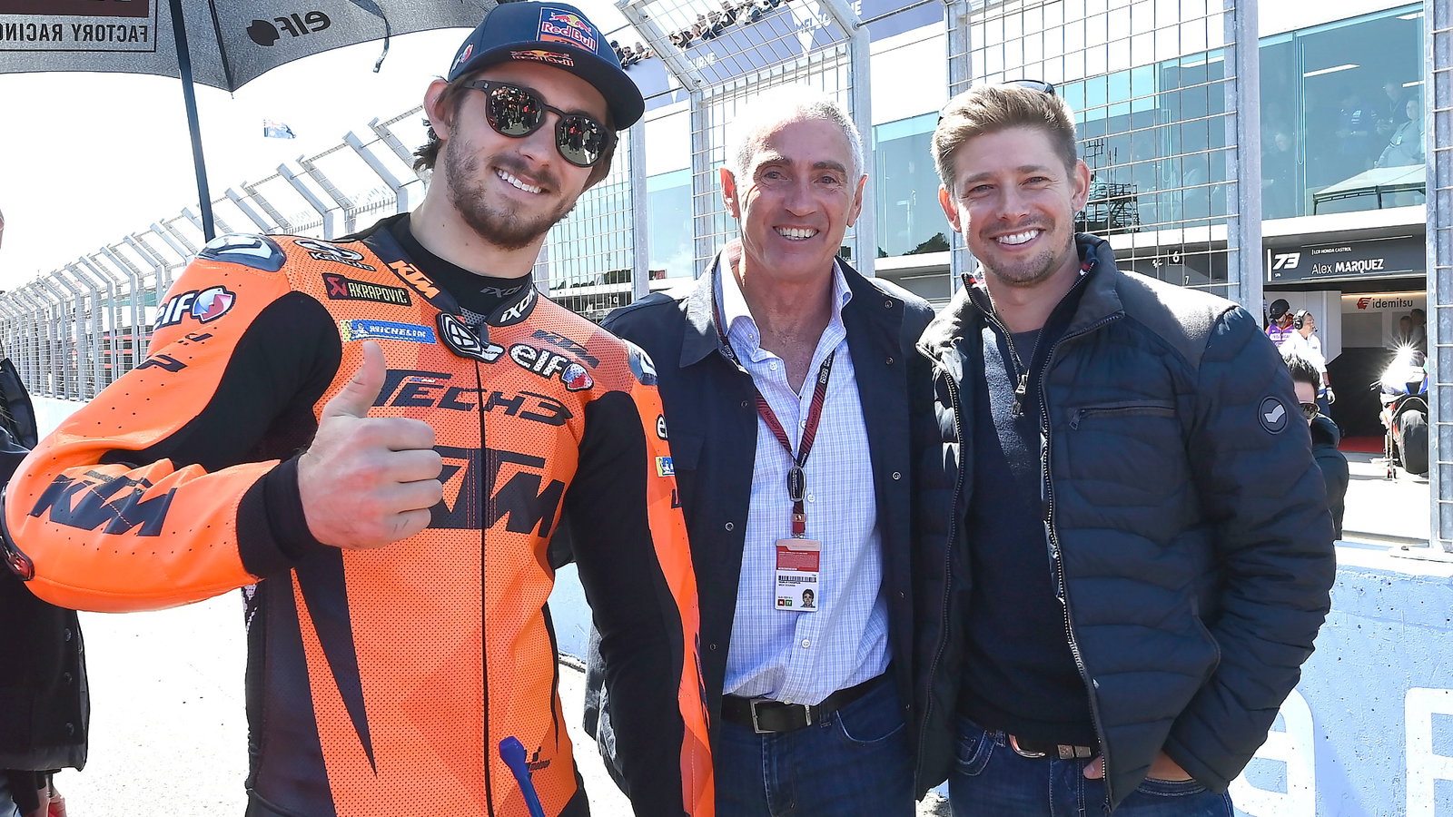 Remy Gardner, Mick Doohan and Casey Stoner MotoGP 2022