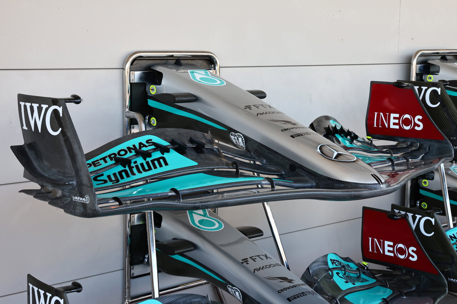 New Front wing Mercedes AMG F1 W13. Formula 1 World Championship, Rd 19, United States Grand Prix, Austin, Texas, USA,