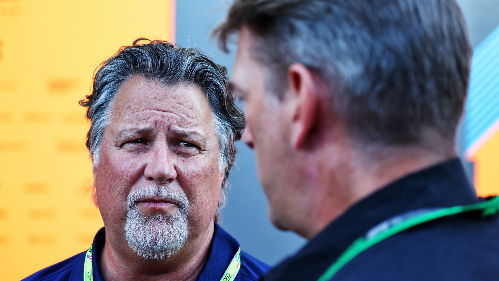 Michael Andretti (USA) with Graeme Lowdon (GBR). Formula 1 World Championship, Rd 19, United States Grand Prix, Austin,