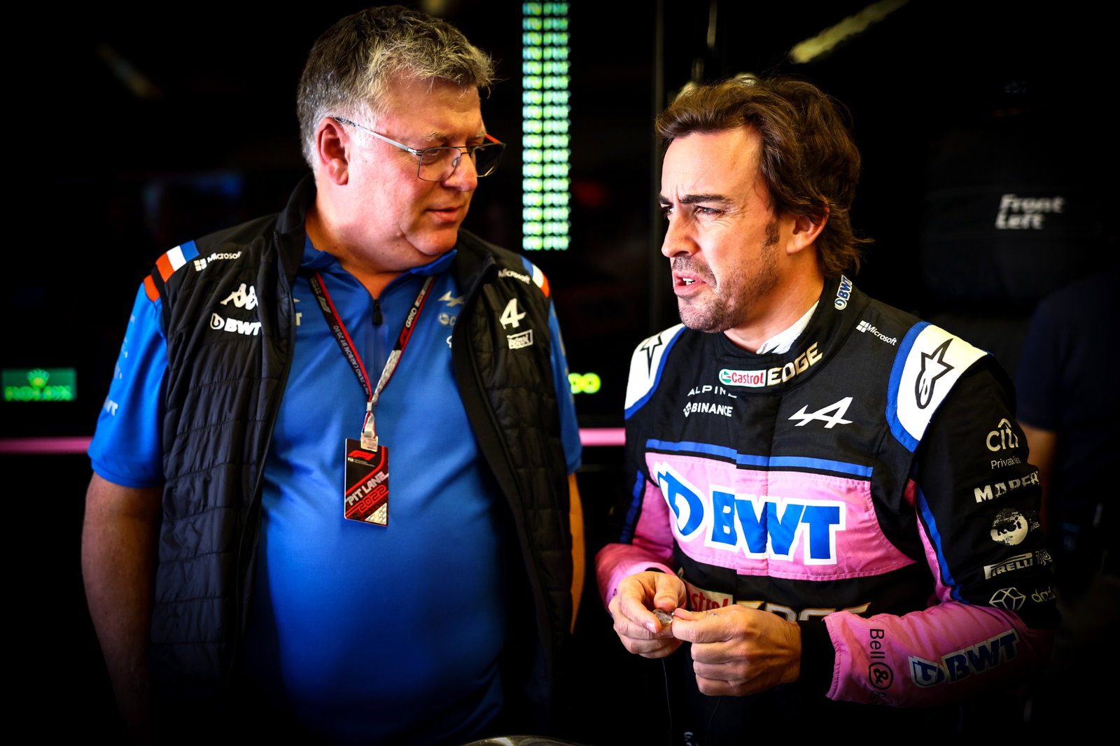 Otmar Szafnauer (AS ) Tim Alpine F1, Ketua Tim dan Fernando Alonso (ESP), Tim Formula 1 Alpine F1 Dunia