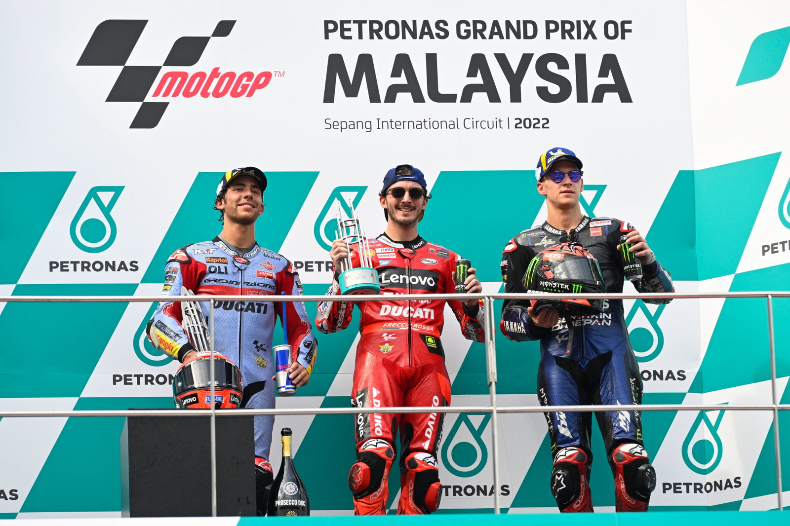 Enea Bastianini, Francesco Bagnaia, Fabio Quartararo, MotoGP race, Malaysian MotoGP, 23 October