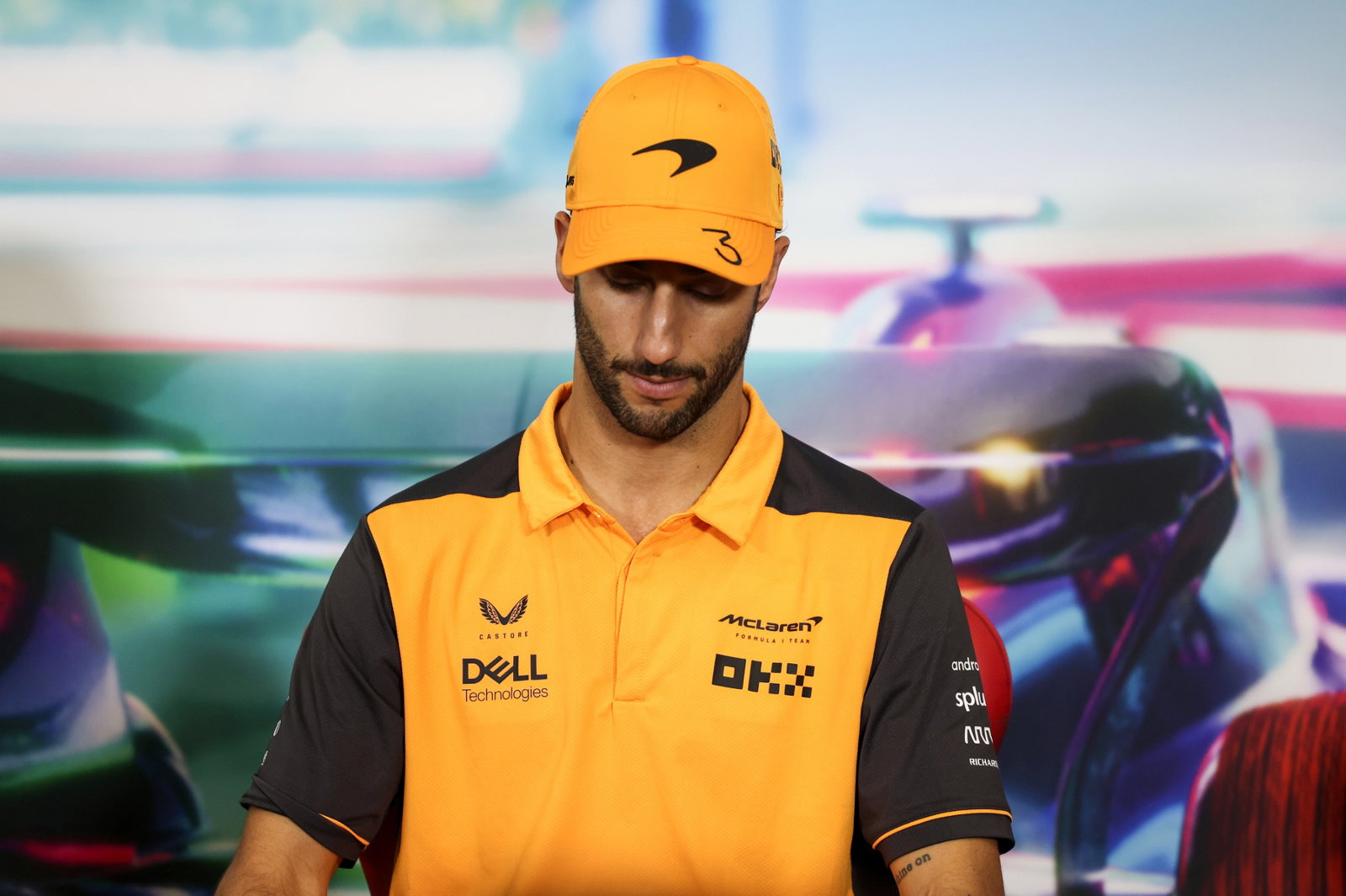 Daniel Ricciardo (AUS) McLaren in the FIA Press Conference. Formula 1 World Championship, Rd 20, Mexican Grand Prix,