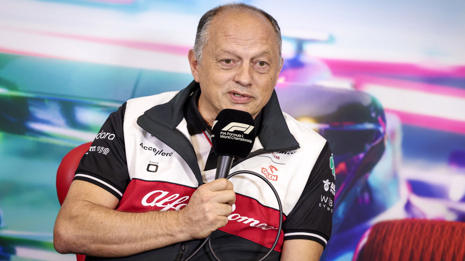 Frederic Vasseur (FRA) Alfa Romeo F1 Team Team Principal, in the FIA Press Conference. Formula 1 World Championship, Rd