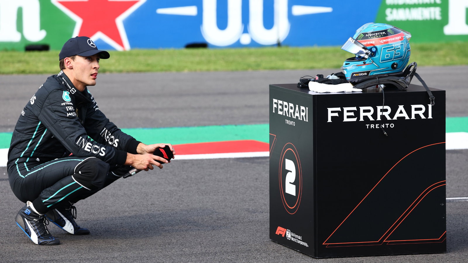 George Russell (GBR) Mercedes AMG F1.