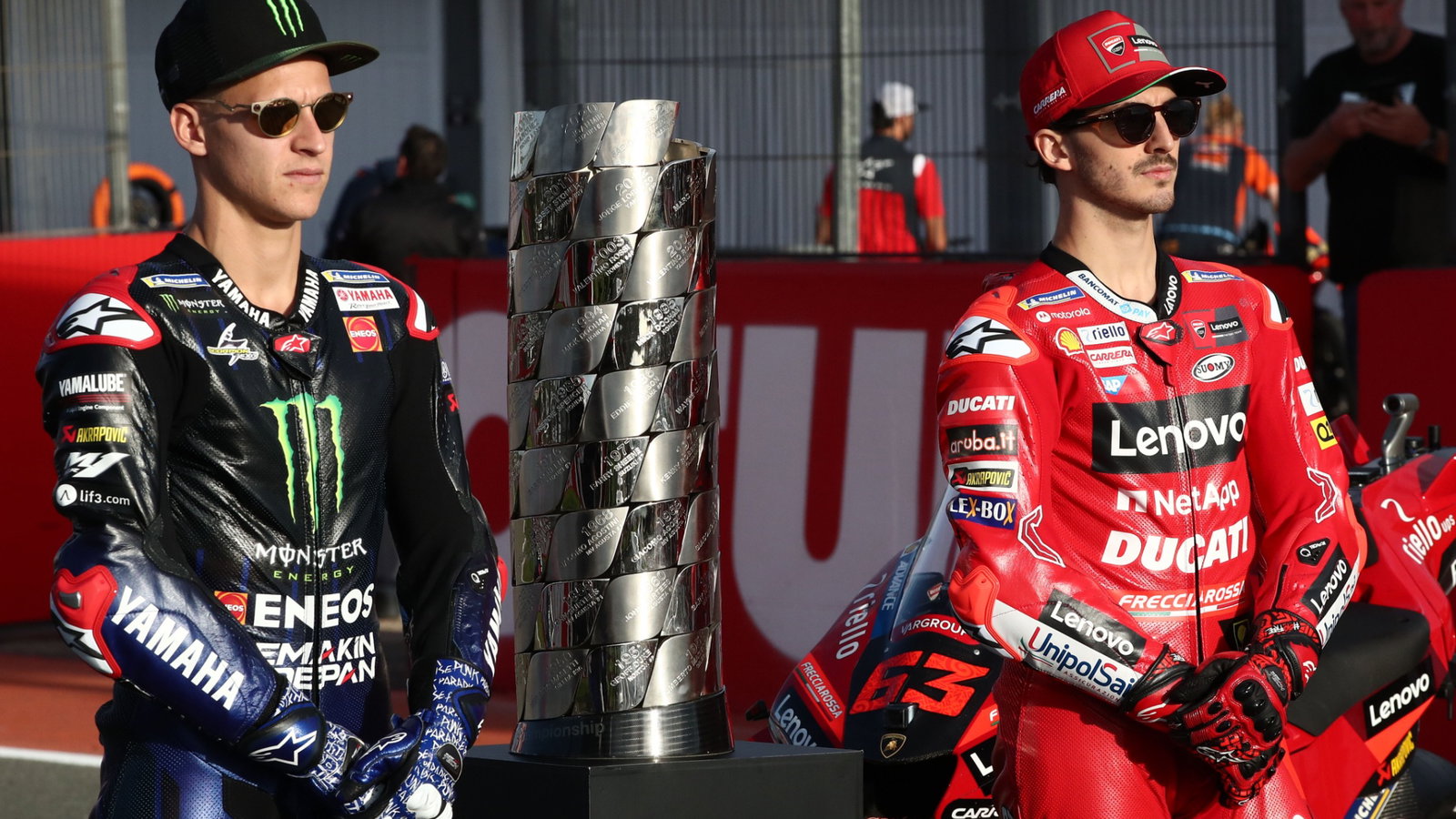 Fabio Quartararo, Francesco Bagnaia, Valencia MotoGP, 3 November