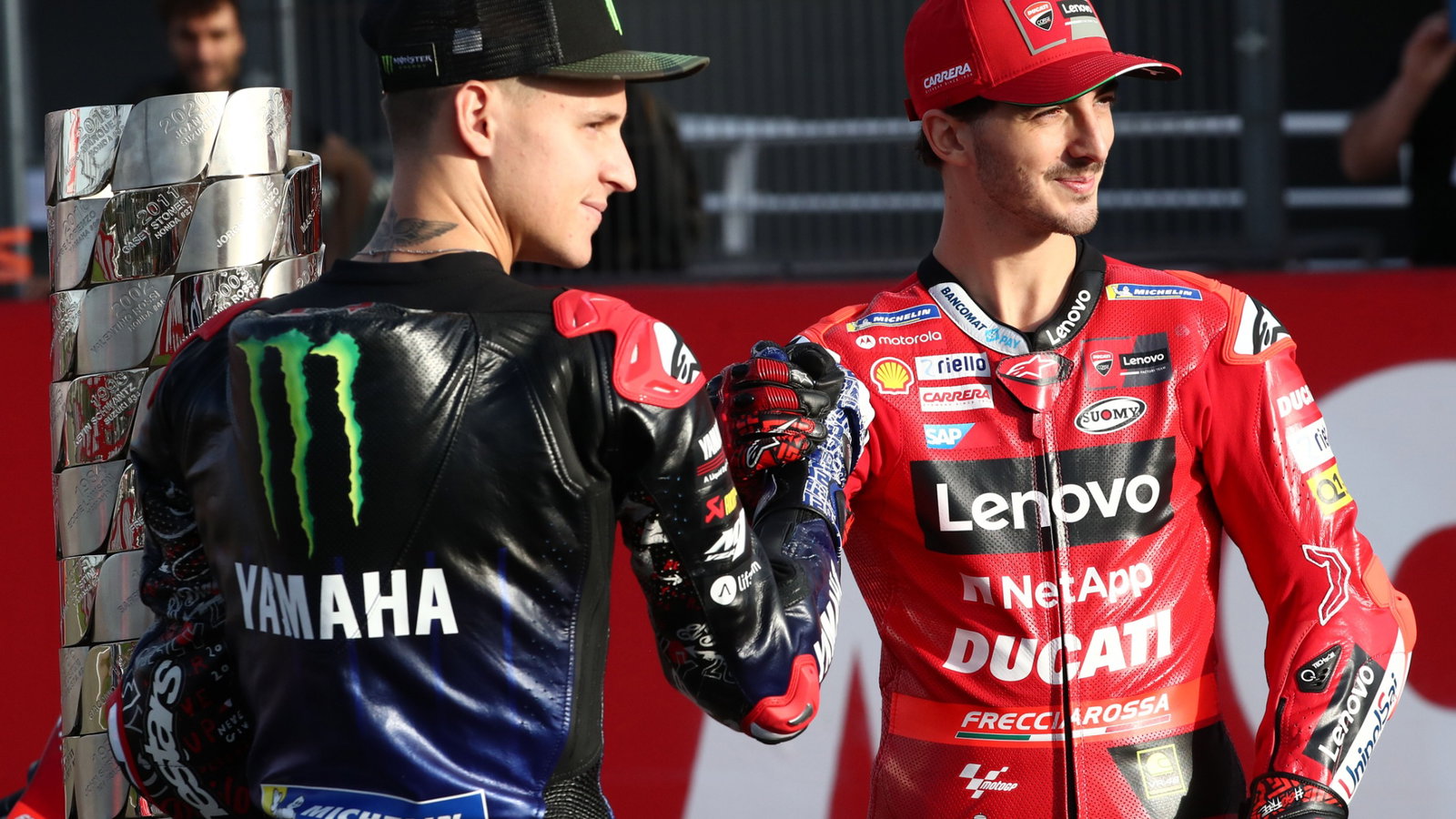 Fabio Quartararo, Francesco Bagnaia, Valencia MotoGP, 3 November