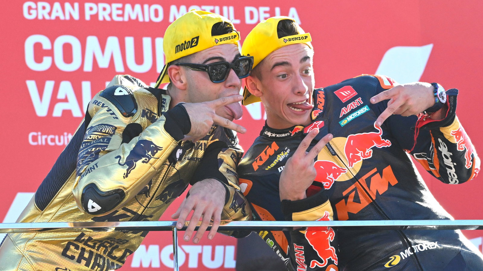 Pedro Acosta, Augusto Fernandez, Moto2 race, Valencia MotoGP, 6 November