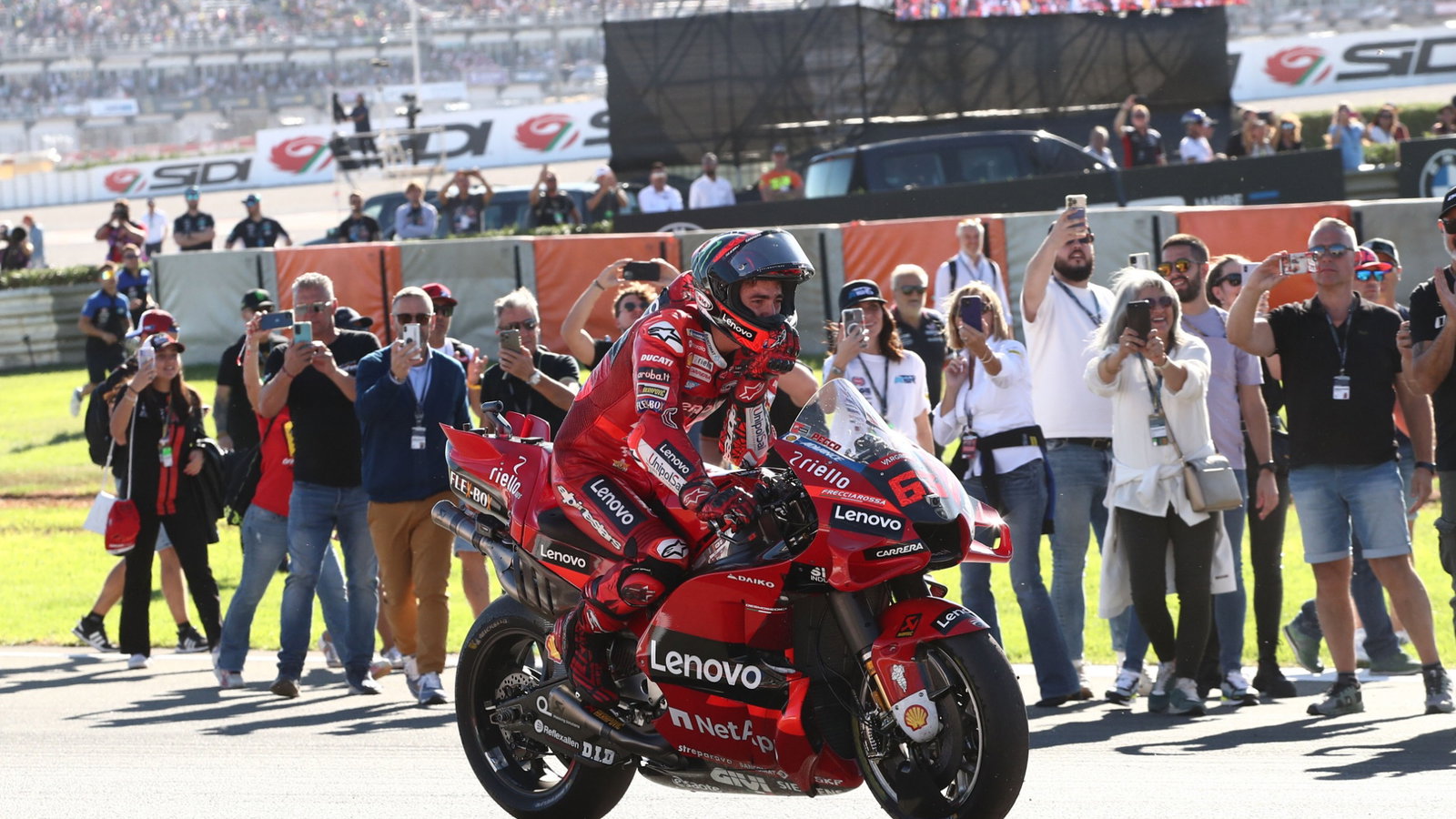 Francesco Bagnaia MotoGP race, Valencia MotoGP. 6 November