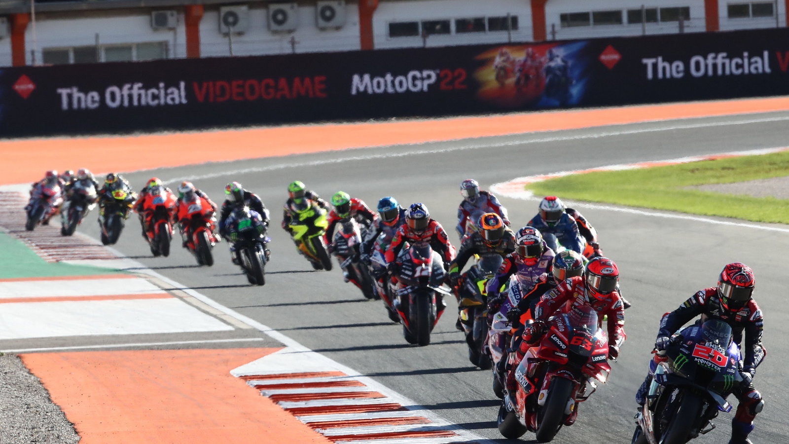 Fabio Quartararo Francesco Bagnaia MotoGP race, Valencia MotoGP. 6 November