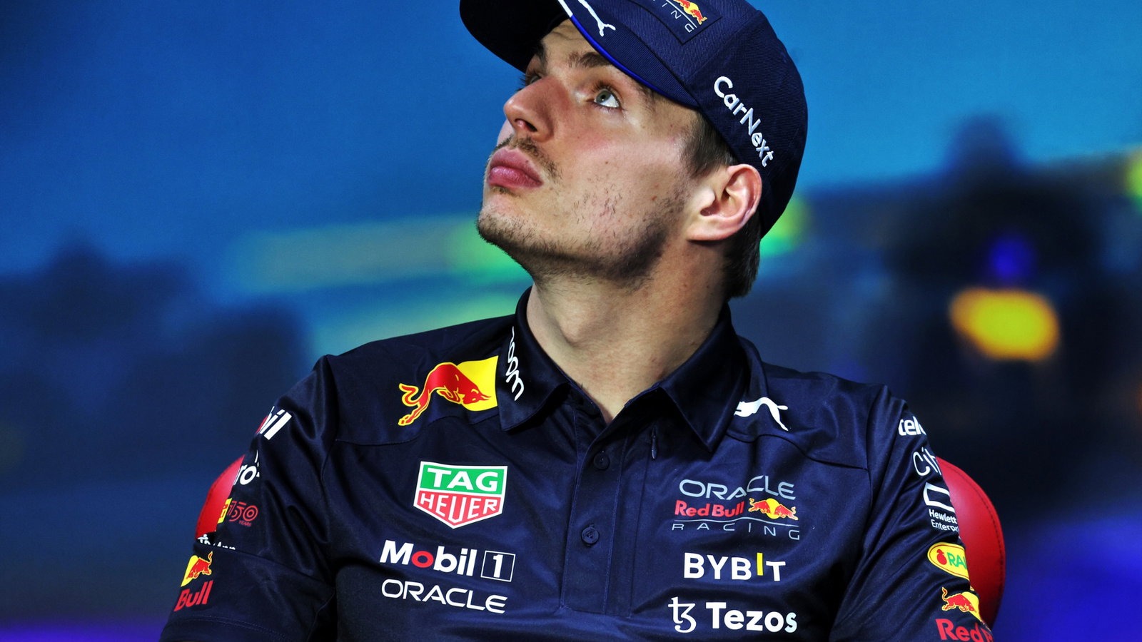 Max Verstappen (NLD) Red Bull Racing in the FIA Press Conference. Formula 1 World Championship, Rd 21, Brazilian Grand