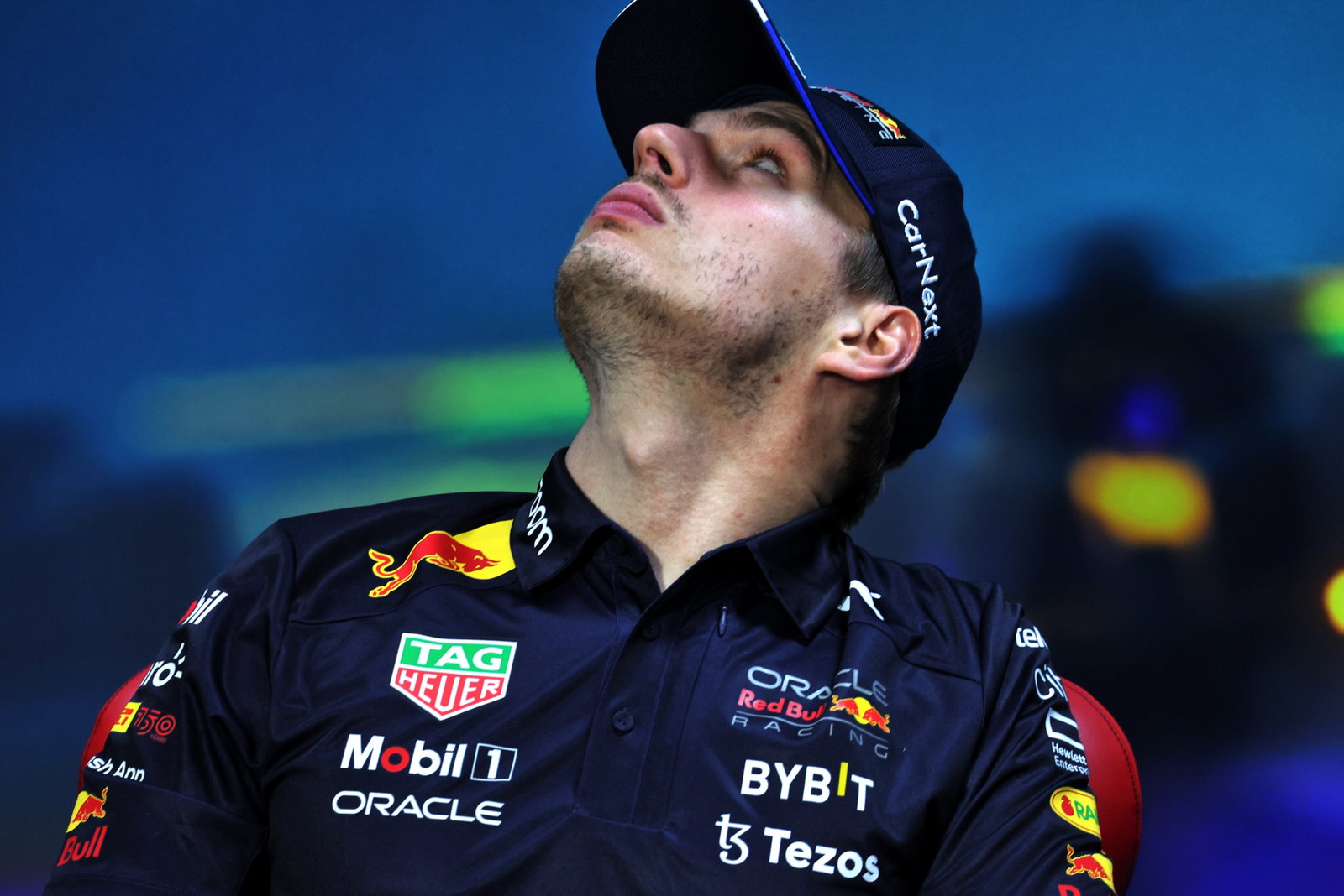 Max Verstappen (NLD) Red Bull Racing in the FIA Press Conference. Formula 1 World Championship, Rd 21, Brazilian Grand