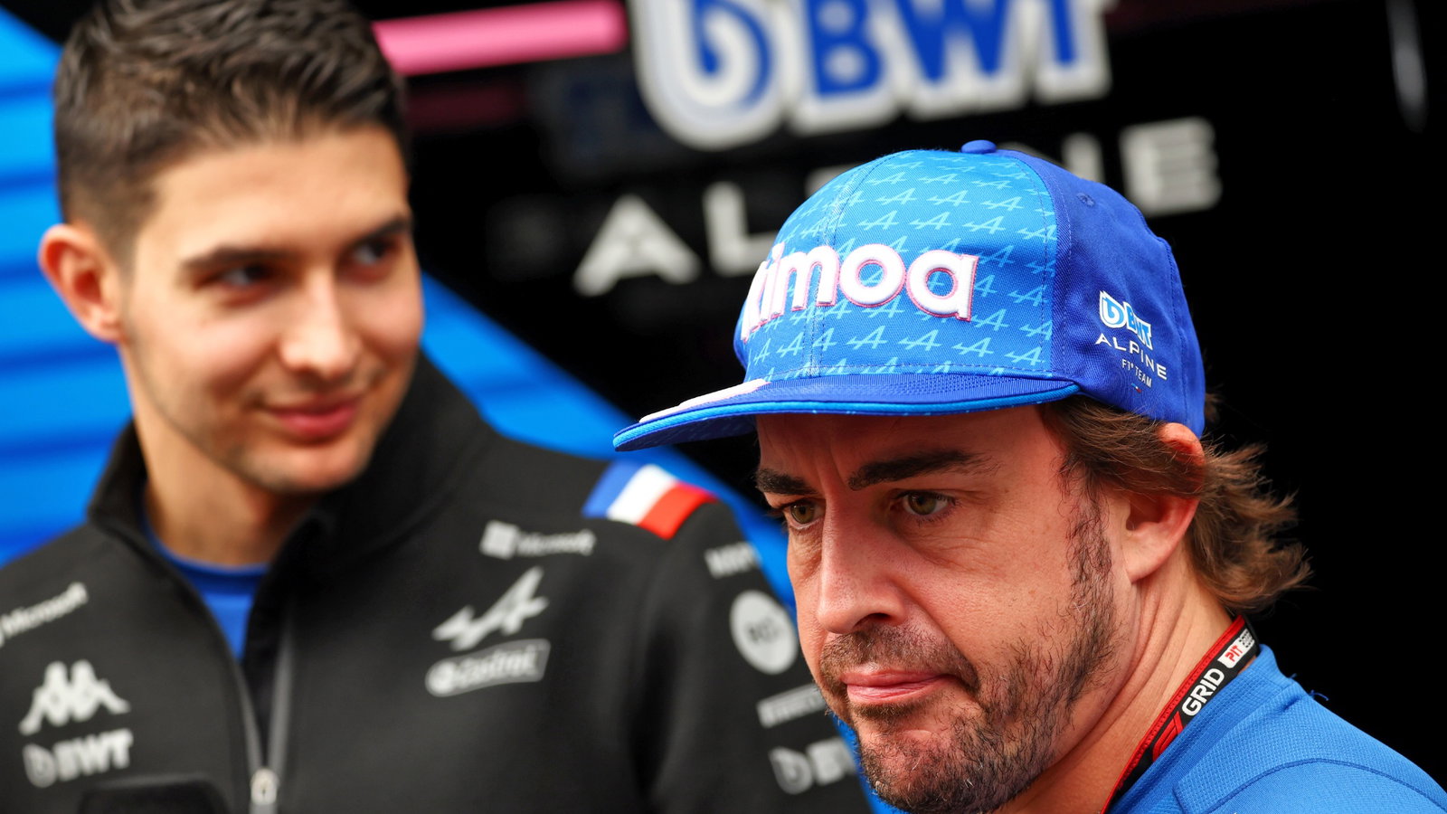 Fernando Alonso (ESP) Alpine F1 Team and team mate Esteban Ocon (FRA) Alpine F1 Team. Formula 1 World Championship, Rd 21,