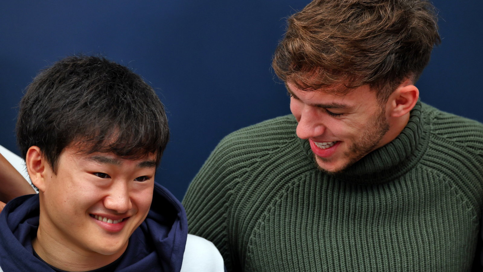 (L to R): Yuki Tsunoda (JPN) AlphaTauri with team mate Pierre Gasly (FRA) AlphaTauri. Formula 1 World Championship, Rd 21,