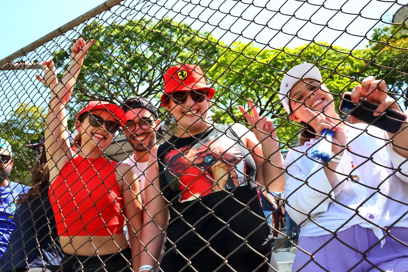 Circuit atmosphere - fans. Formula 1 World Championship, Rd 21, Brazilian Grand Prix, Sao Paulo, Brazil, Race Day. -