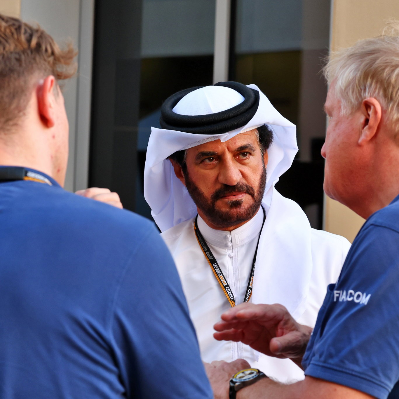 Mohammed Bin Sulayem (UAE) FIA President with Jo Bauer (GER) FIA Delegate (Right). Formula 1 World Championship, Rd 22,