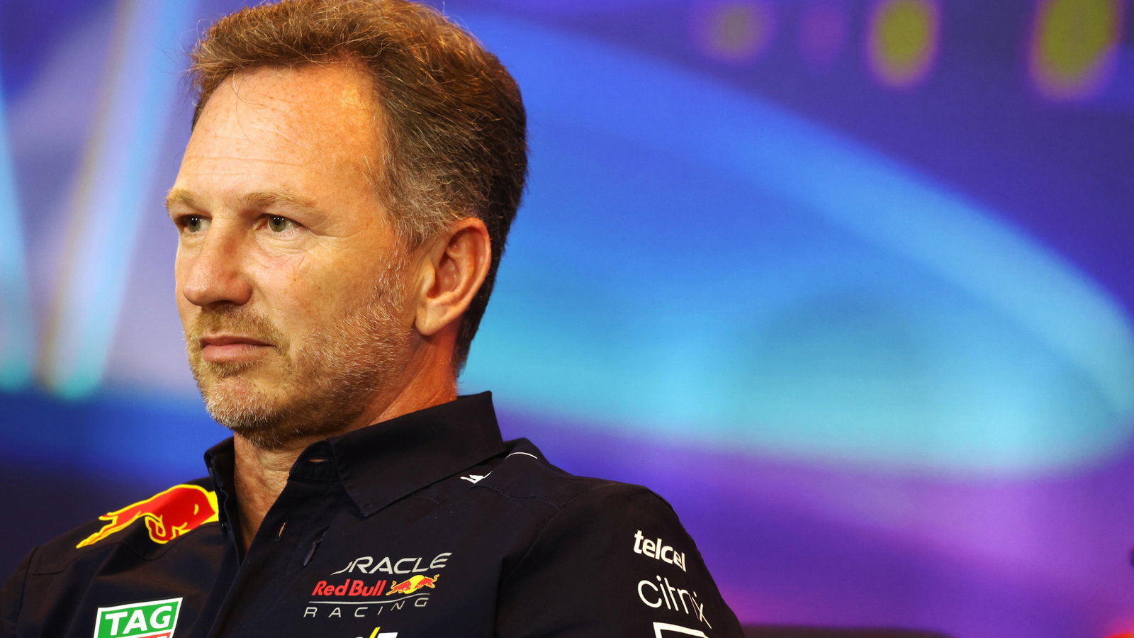 Christian Horner (GBR) Red Bull Racing Team Principal in the FIA Press Conference. Formula 1 World Championship, Rd 22,