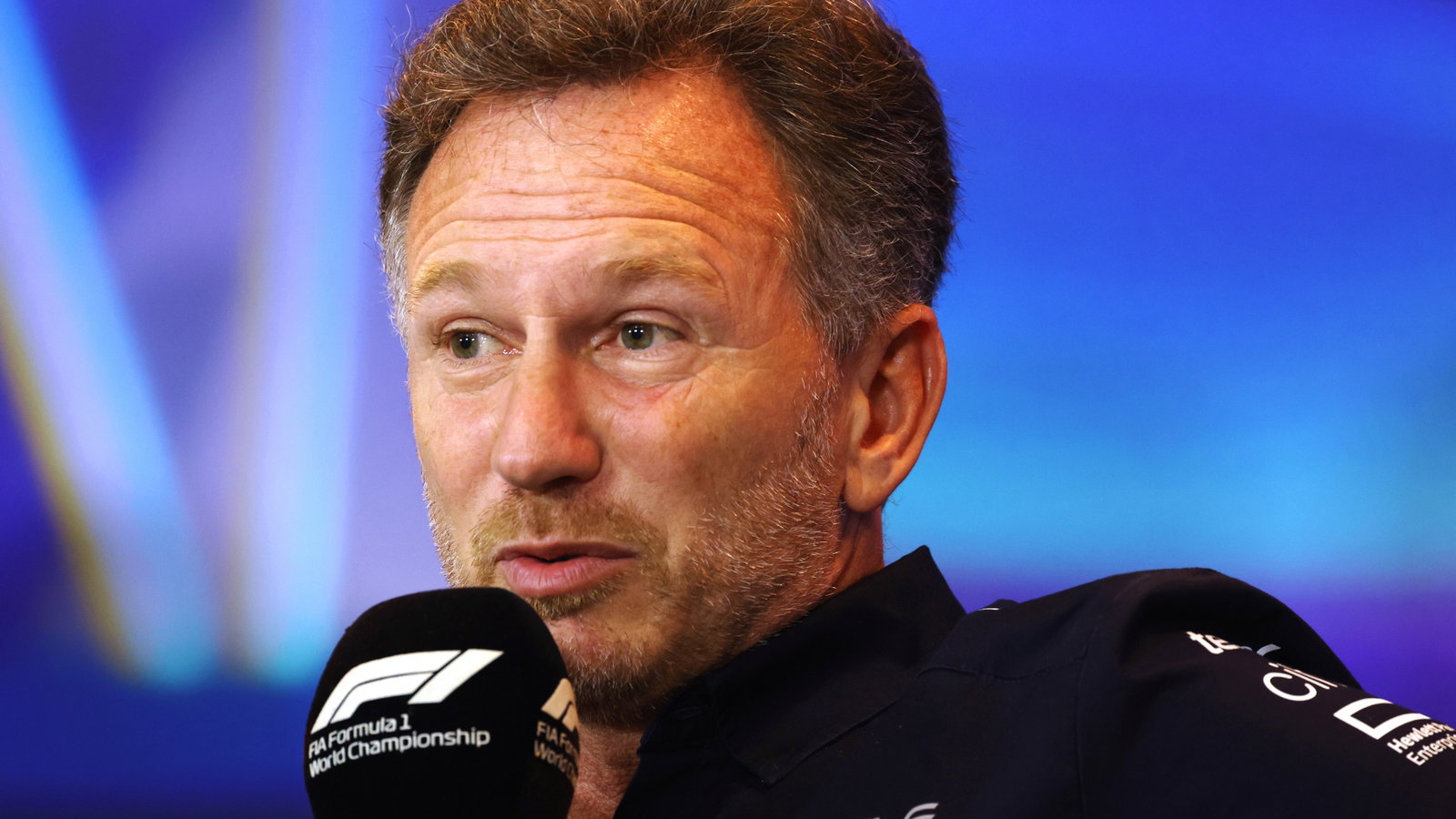 Christian Horner (GBR) Red Bull Racing Team Principal in the FIA Press Conference. Formula 1 World Championship, Rd 22,