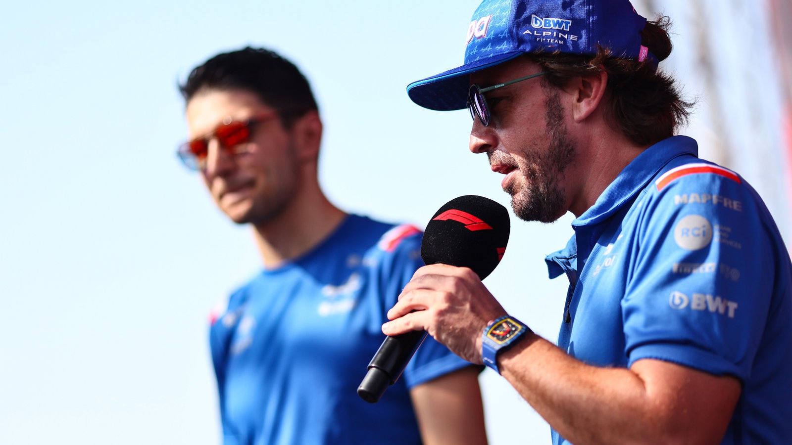 Fernando Alonso (ESP), Alpine F1 Team and Esteban Ocon (FRA), Alpine F1 Team Formula 1 World Championship, Rd 22, Abu
