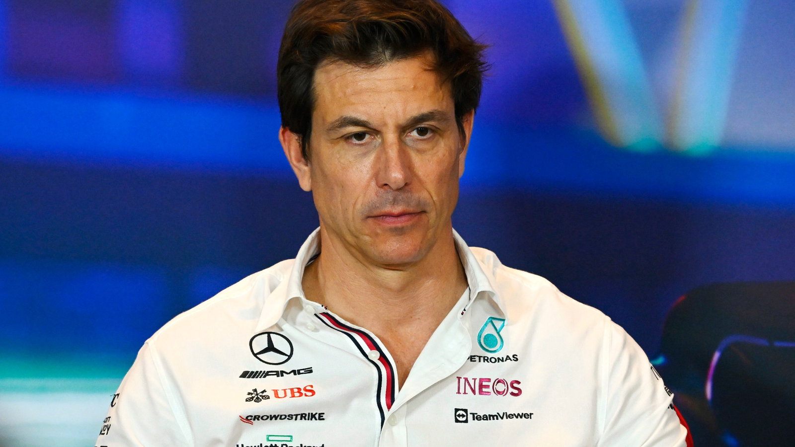 Toto Wolff (GER) Mercedes AMG F1 Shareholder and Executive Director in the FIA Press Conference. Formula 1 World