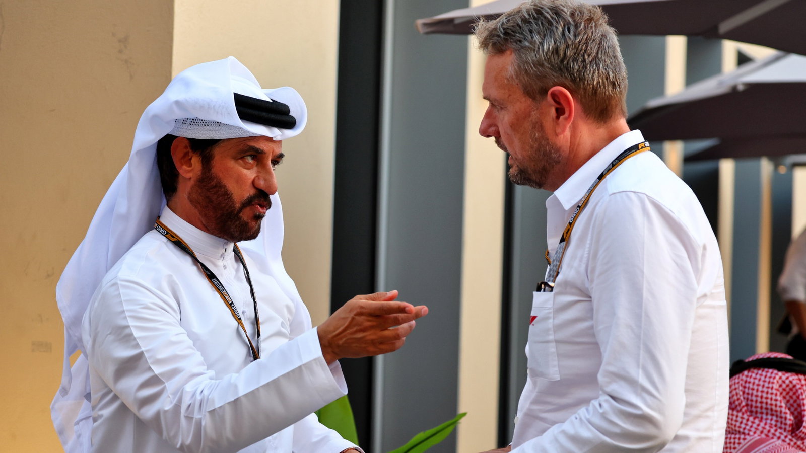 (L to R): Mohammed Bin Sulayem (UAE) FIA President with Steve Nielsen (GBR) FOM Sporting Director. Formula 1 World