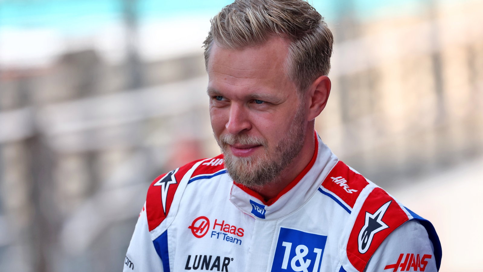 Kevin Magnussen (DEN) Haas F1 Team at a team photograph. Formula 1 World Championship, Rd 22, Abu Dhabi Grand Prix, Yas