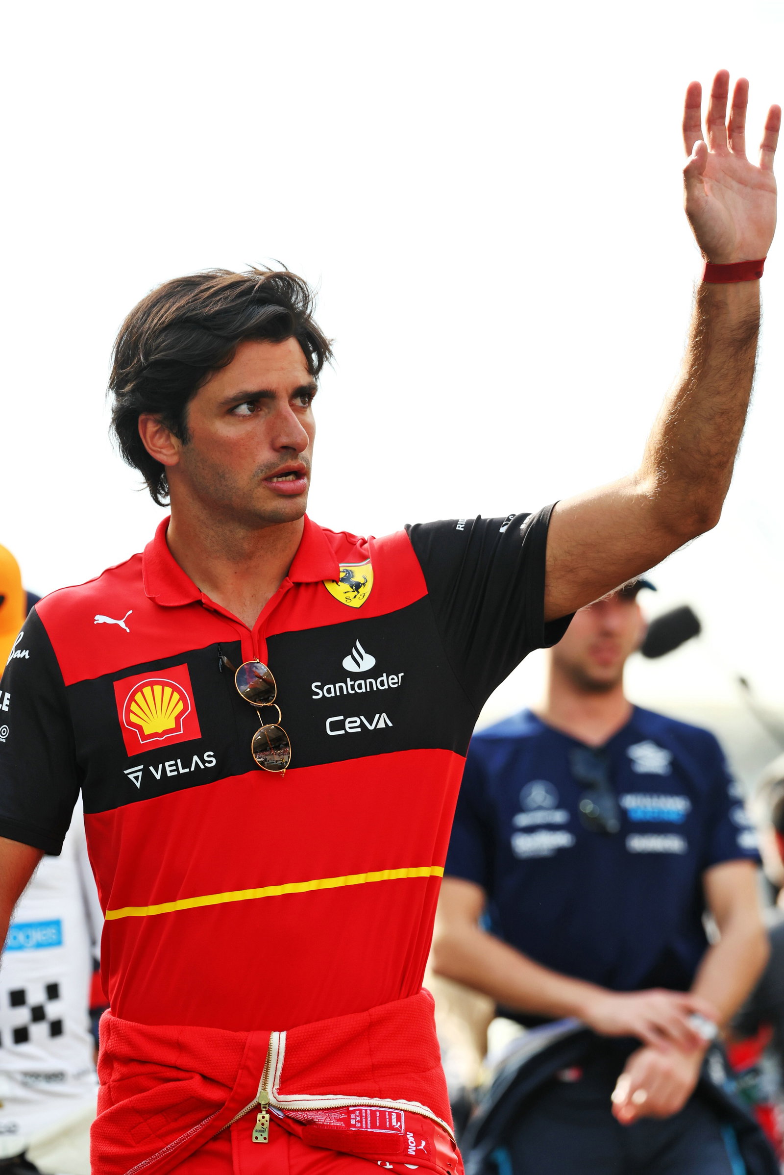 Carlos Sainz Jr (ESP) Ferrari on the drivers parade. Formula 1 World Championship, Rd 22, Abu Dhabi Grand Prix, Yas Marina
