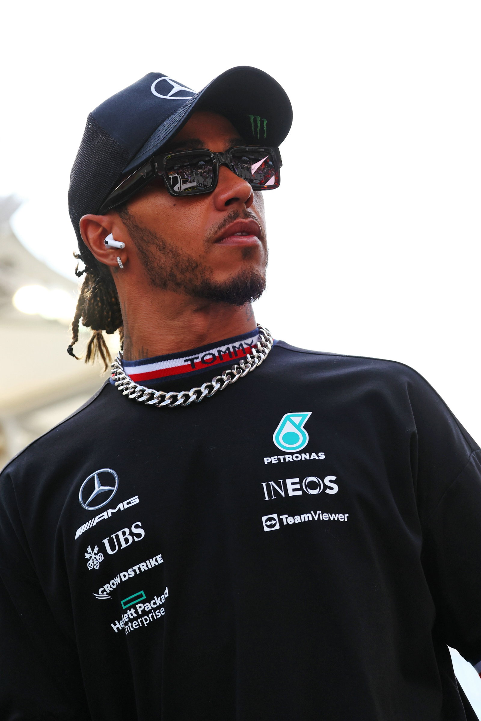 Lewis Hamilton (GBR) Mercedes AMG F1 on the drivers parade. Formula 1 World Championship, Rd 22, Abu Dhabi Grand Prix, Yas
