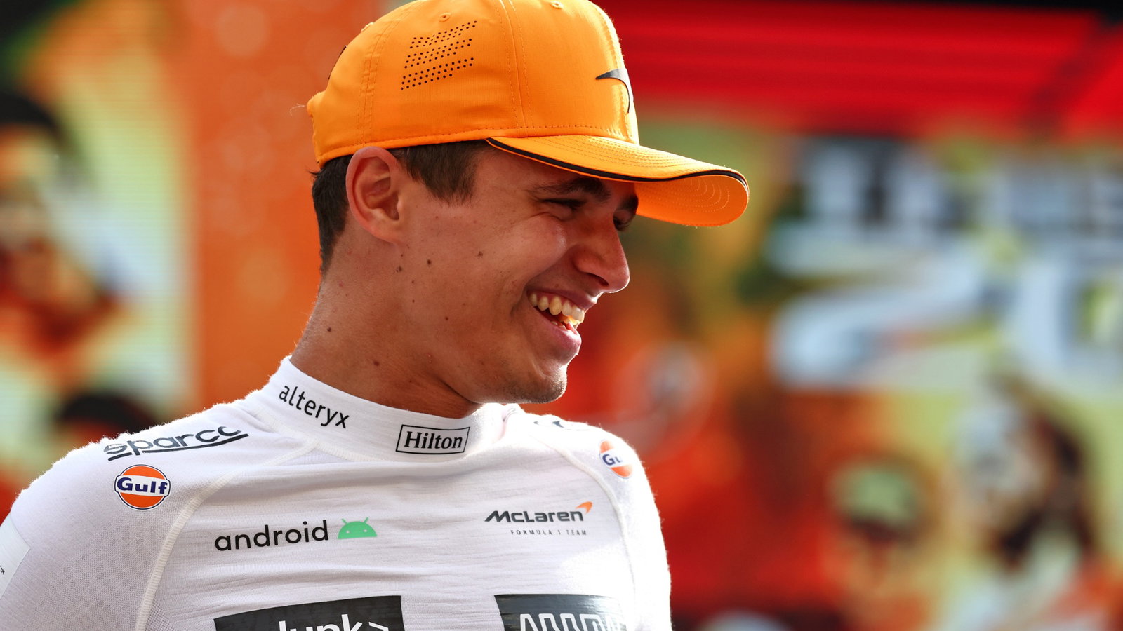 Lando Norris (GBR) McLaren on the drivers parade. Formula 1 World Championship, Rd 22, Abu Dhabi Grand Prix, Yas Marina
