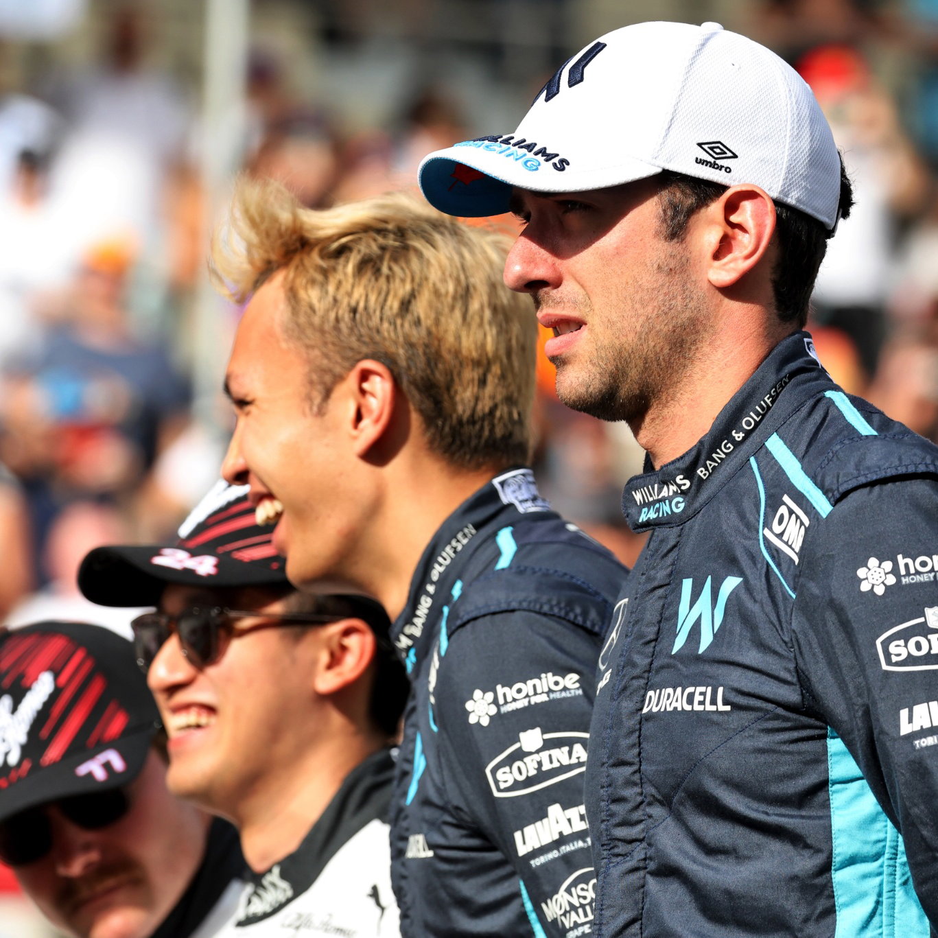 Nicholas Latifi (CDN) Williams Racing at the drivers end of season group photograph. Formula 1 World Championship, Rd 22,