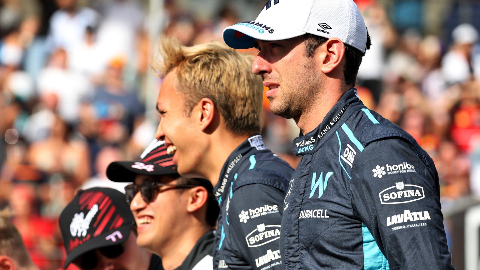 Nicholas Latifi (CDN) Williams Racing at the drivers end of season group photograph. Formula 1 World Championship, Rd 22,
