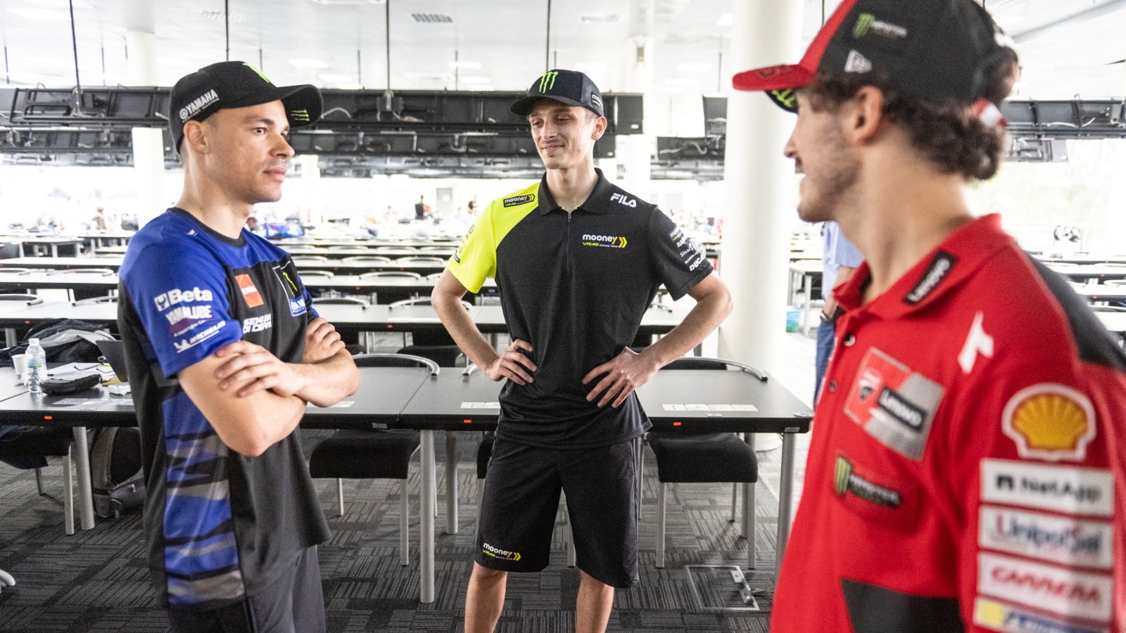 Luca Marini, Franco Morbidelli, Francesco Bagnaia, Sepang MotoGP test 10-12 February