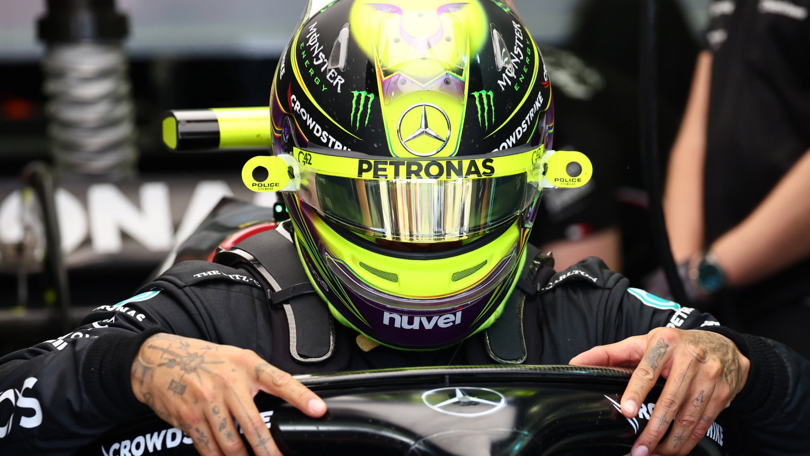 Lewis Hamilton (GBR) Mercedes AMG F1 W14. Formula 1 Testing, Sakhir, Bahrain, Day Two.
- www.xpbimages.com, EMail: