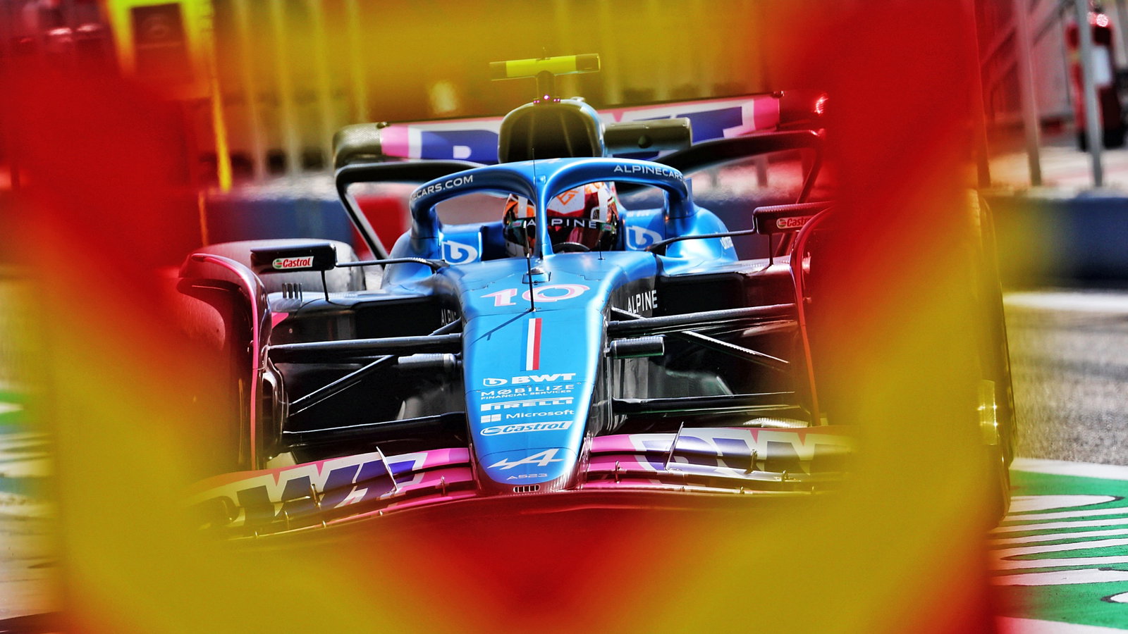 Pierre Gasly (FRA) Alpine F1 Team A523 enters the pit box. Formula 1 Testing, Sakhir, Bahrain, Day Three.
-