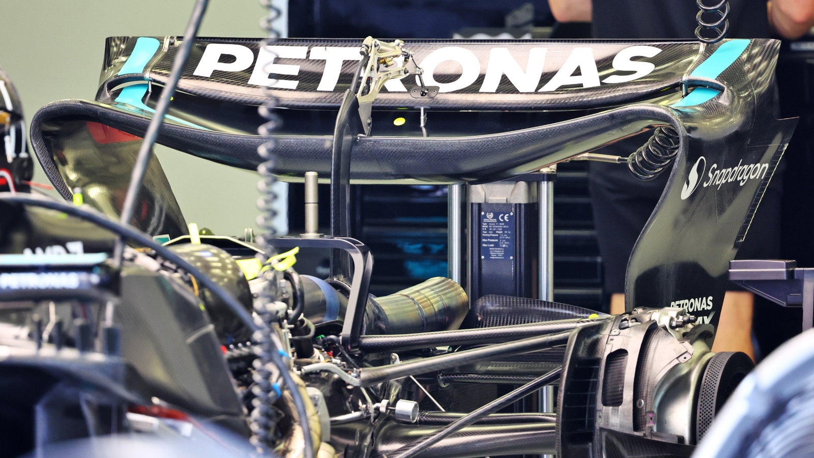 Mercedes AMG F1 W14 rear wing. Formul